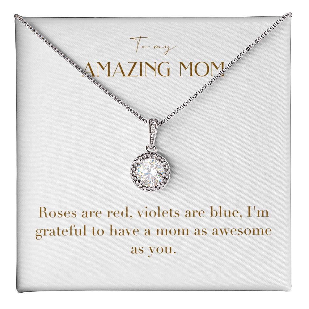 Eternal Love Necklace - Roses are Red Violets are Blue