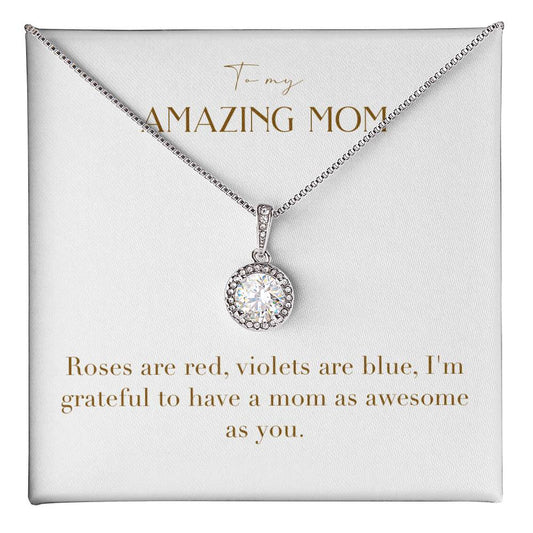 Eternal Love Necklace - Roses are Red Violets are Blue