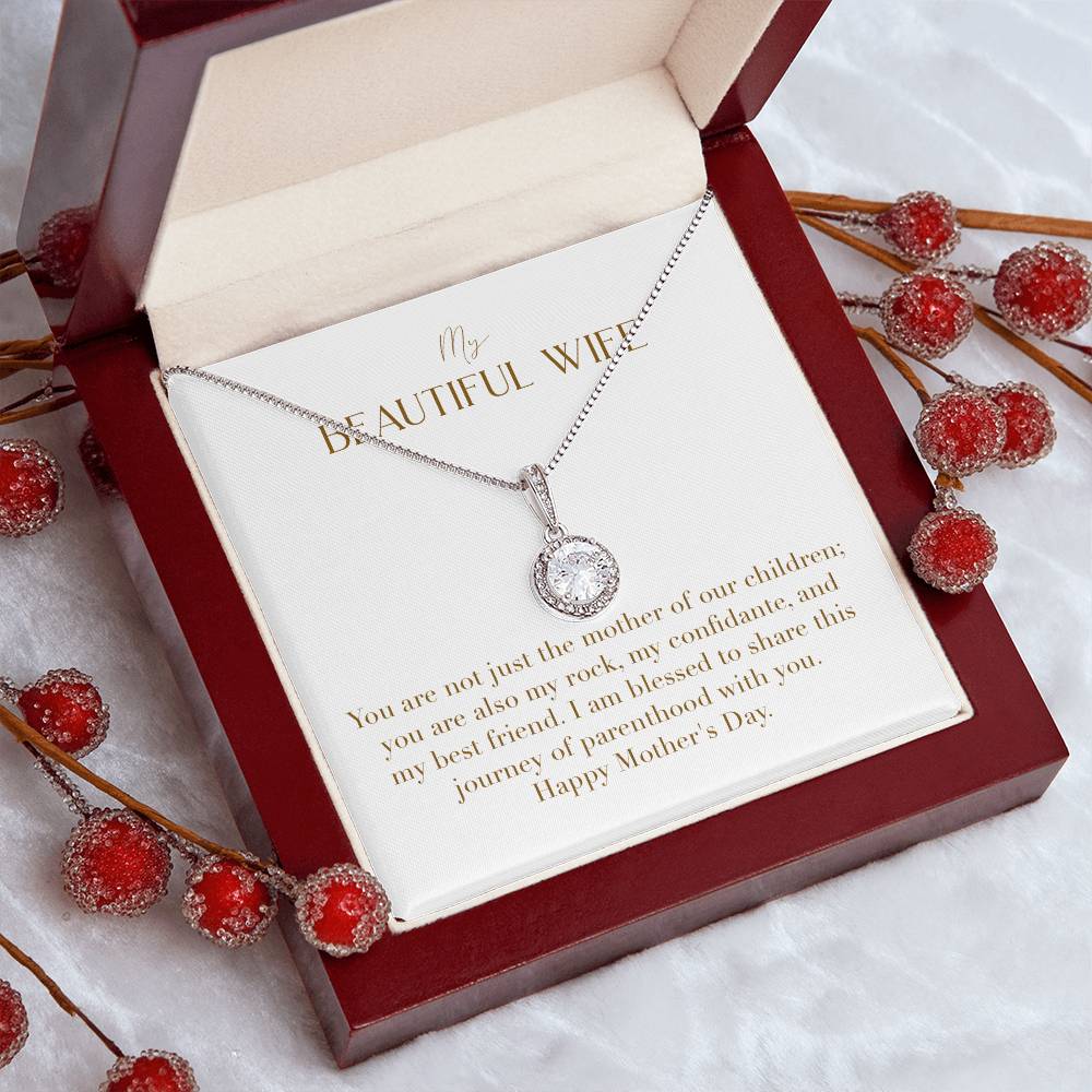 Eternal Love Necklace - You Are Not Just The Mother Of Our Children You Are Also My Rock