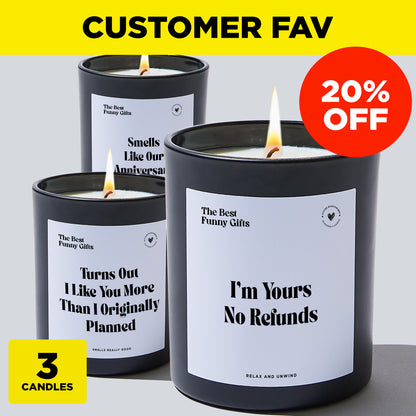 Anniversary Gift - Guaranteed Smile Bundle (3 Candles)