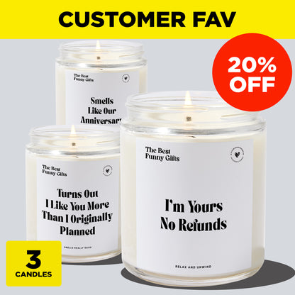 Anniversary Gift - Guaranteed Smile Bundle (3 Candles)