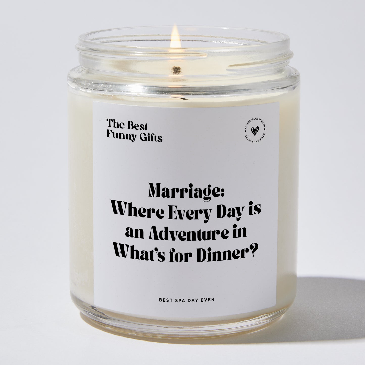 Anniversary Present - Marriage: Where Every Day is an Adventure in What's for Dinner? - Candle