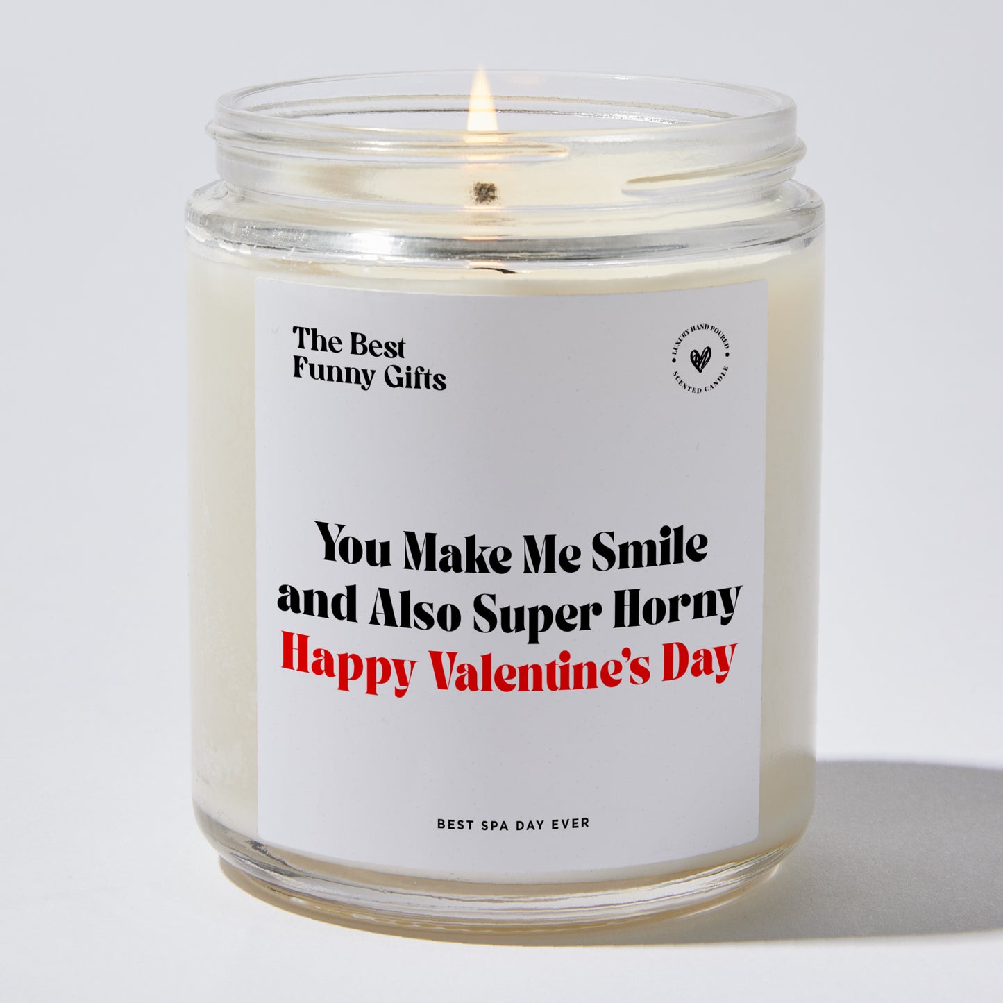 Anniversary Present - You Make Me Smile and Also Super Horny Happy Valentine's Day - Candle