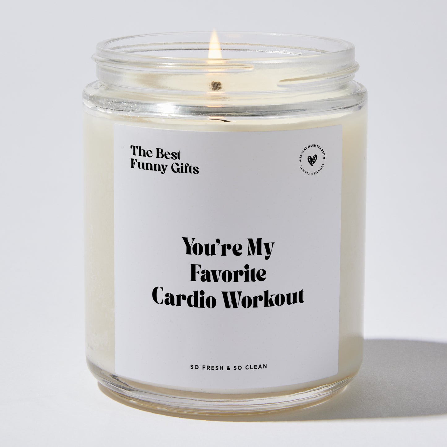 Anniversary Present - You're My Favorite Cardio Workout - Candle