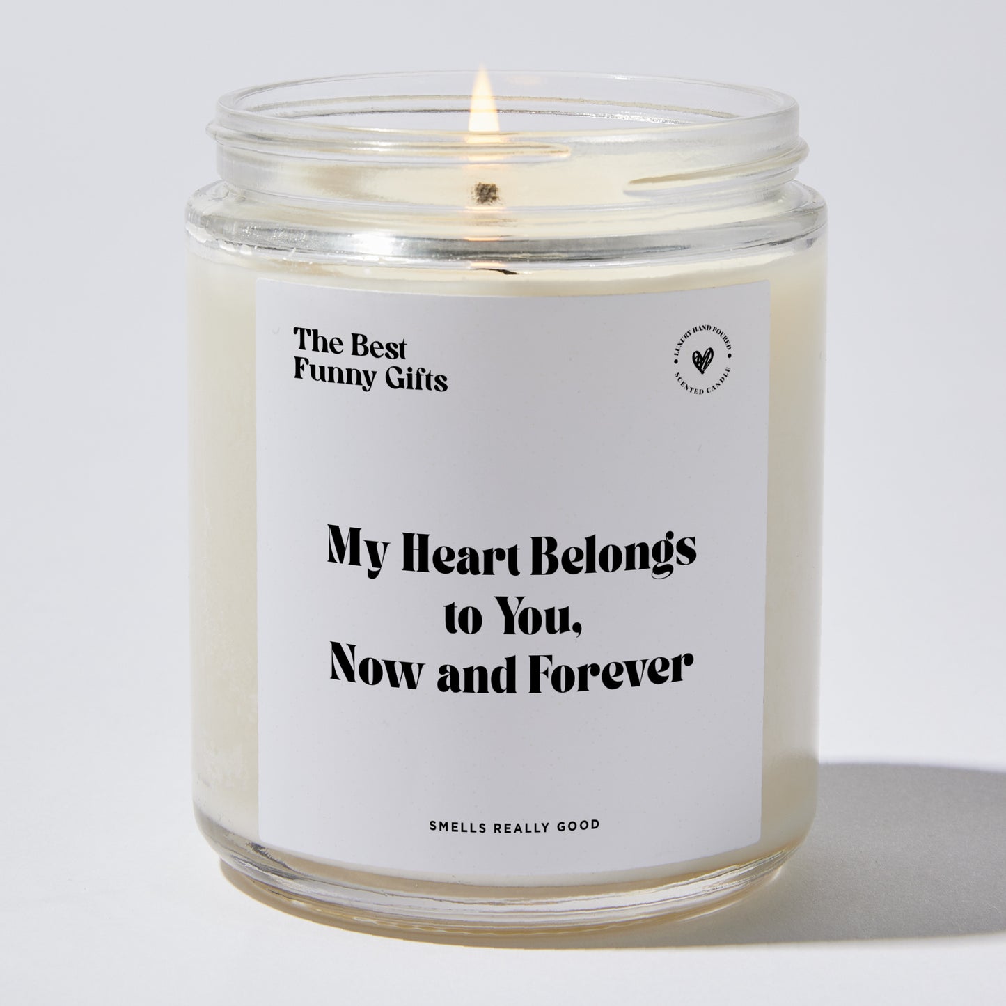 Anniversary Present - My Heart Belongs to You, Now and Forever - Candle