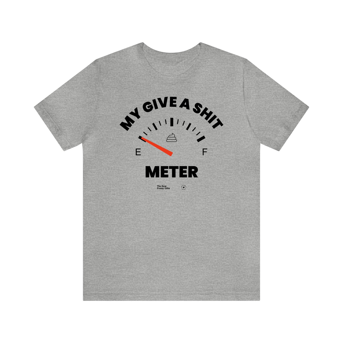 Mens T Shirts - My Give a Shit Meter - Funny Men T Shirts