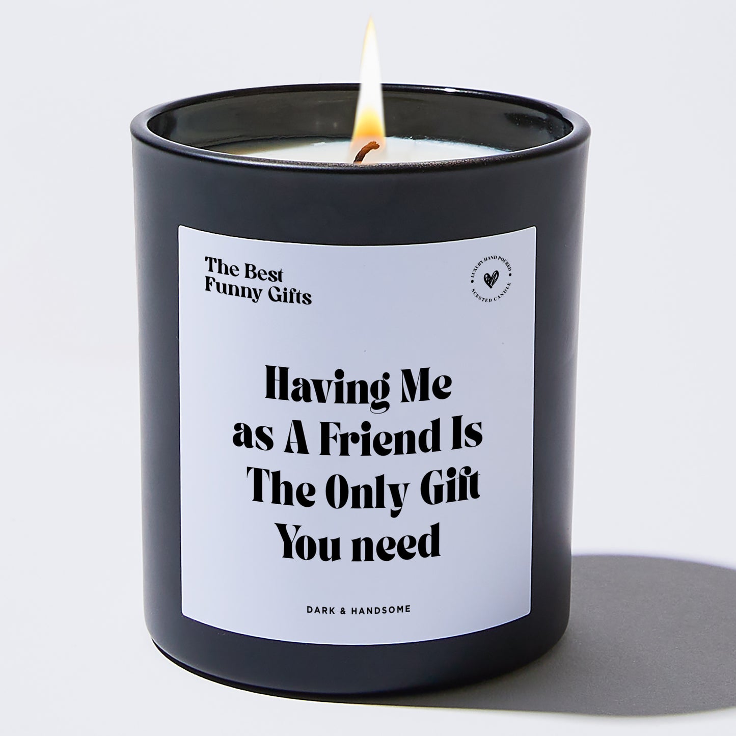 Scented candle, funny candle, friendship gift, fun gift for men