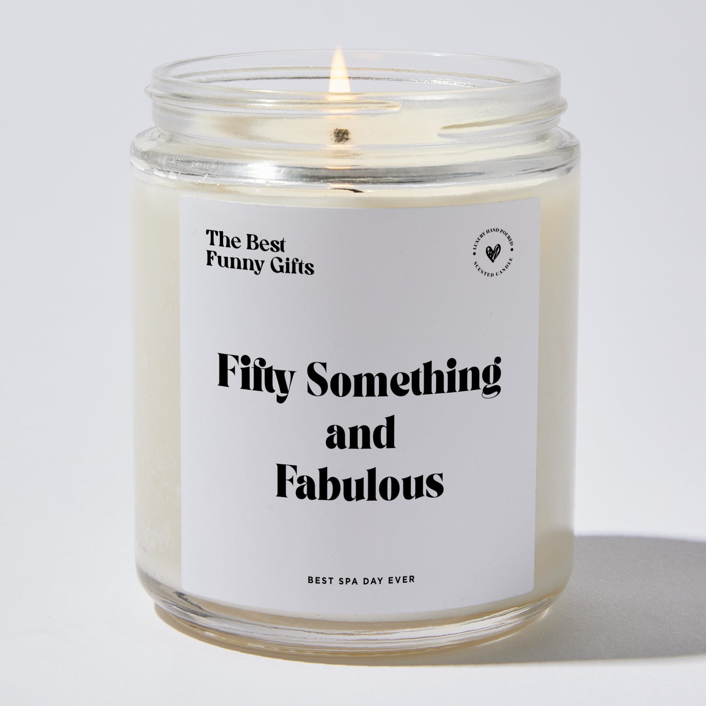 Birthday Gift - Fifty Something And Fabulous - Candle